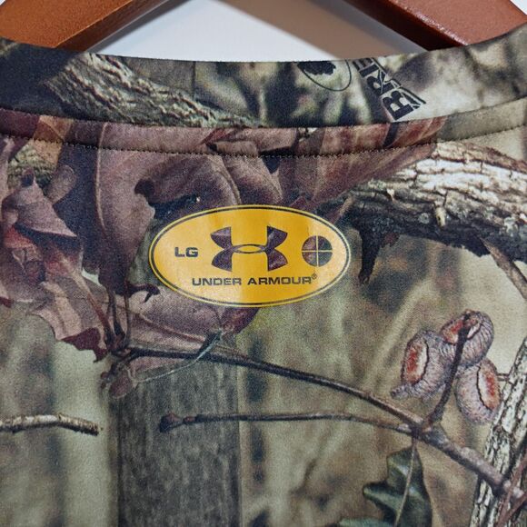 Under Armour Mossy Oak Break Up Infinity LS Performance Shirt Camo Spellout L - Picture 4 of 10